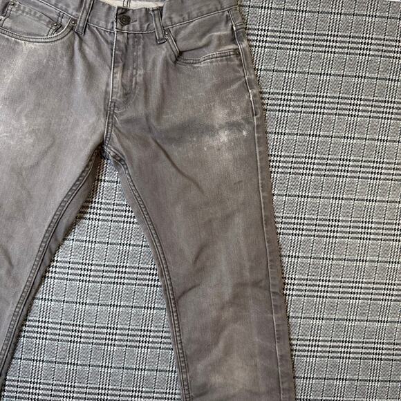 Levi's 511 Men's Slim Fit Gray Denim Jeans Size 28x28 Cotton - Picture 4 of 11